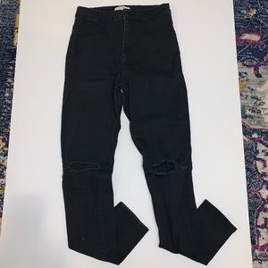 Ultra High Black Denim